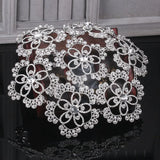 Vintage Rhinestone Flower Bridal Headband Tiara Wedding Hair Accessories