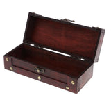 European Vintage Wooden Jewelry Hairpin Box Handcraft Collection