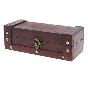 European Vintage Wooden Jewelry Hairpin Box Handcraft Collection