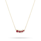 925 Silver Rose Red Zircon Pendant Necklace for Lovers