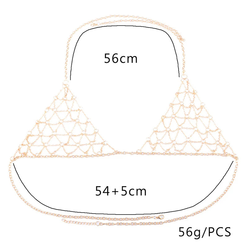Summer Beach Body Chain Bra for Women