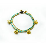 Bohemian Style Stone Beaded Beach Anklet