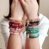 Bohemian Multi-layer Beaded Crystal Bracelet for Women