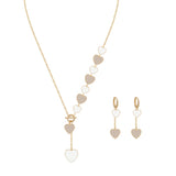 Classic Four-leaf Clover Stainless Steel Bracelet & Necklace Set