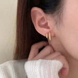 European/American U-shaped Metal Earrings Gothic Style for Women