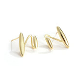 European/American U-shaped Metal Earrings Gothic Style for Women