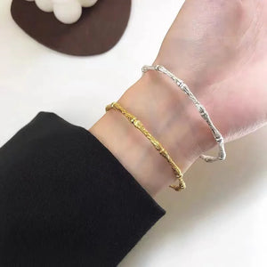 Bamboo Bone Shape Cuff Bracelet for Women