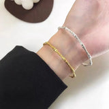Bamboo Bone Shape Cuff Bracelet for Women