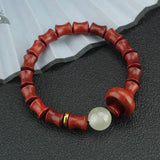 Bamboo Bone Shape Adjustable Cuff Bracelet for Women