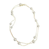 Double-Layer Pearl Choker Necklace for Women