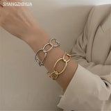 Hollowed Out Metal Bracelet for Women