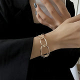 Hollowed Out Metal Bracelet for Women
