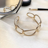 Hollowed Out Metal Bracelet for Women