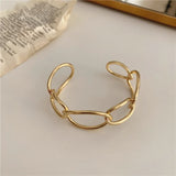 Hollowed Out Metal Bracelet for Women