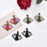 Retro Bat Earrings Halloween Bohemian Beads Earrings