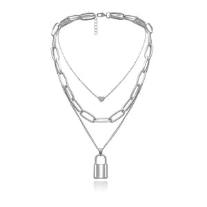 Hip-Hop Retro Thick Chain Love Necklace