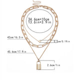 Hip-Hop Retro Thick Chain Love Necklace