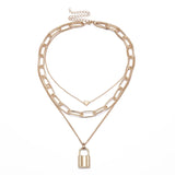 Hip-Hop Retro Thick Chain Love Necklace