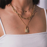 Hip-Hop Retro Thick Chain Love Necklace