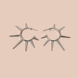 Metal Ear Hoop For Women Girl Rock Hip Hop Punk Earrings