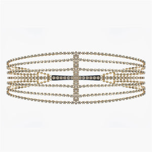 Crystal Hairband Hair Chain Sweet Bridal Jewelry Rhinestone Chain Birthday Gift