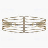 Crystal Hairband Hair Chain Sweet Bridal Jewelry Rhinestone Chain Birthday Gift