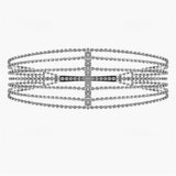 Crystal Hairband Hair Chain Sweet Bridal Jewelry Rhinestone Chain Birthday Gift