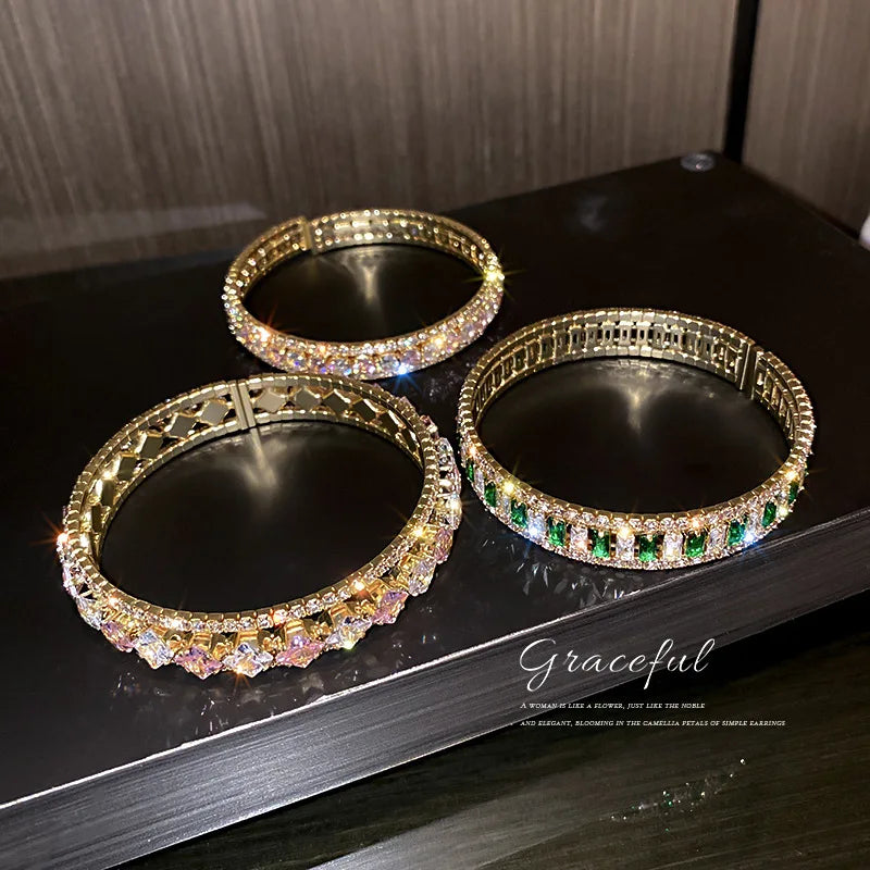 Colorful Rhinestone Bracelet for Women