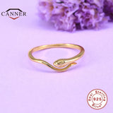 European and American Snake Open Ring 925 Sterling Silver