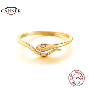 European and American Snake Open Ring 925 Sterling Silver