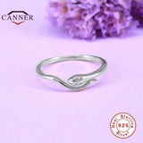 European and American Snake Open Ring 925 Sterling Silver