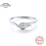 European and American Snake Open Ring 925 Sterling Silver