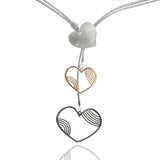 European & American Jewelry Peach Heart Pendant Necklace Lady Long Chain Gift