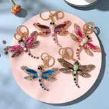 Crystal Dragonfly Keychain Pendant Gift