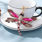 Crystal Dragonfly Keychain Pendant Gift