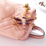 Crystal Dragonfly Keychain Pendant Gift