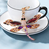 Crystal Dragonfly Keychain Pendant Gift