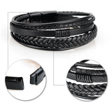 Leather Rope Hand-Woven Bracelet Men's Ethnic Jewelry