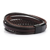 Leather Rope Hand-Woven Bracelet Men's Ethnic Jewelry