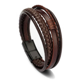 Leather Rope Hand-Woven Bracelet Men's Ethnic Jewelry