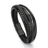 Leather Rope Hand-Woven Bracelet Men's Ethnic Jewelry