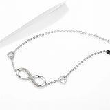 S925 Sterling Silver 8-character Bracelet Women's Jewelry