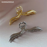 Metal Hairpin Hair Accessories Large Plate Ball Shark Clip
