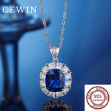 High-grade Wedding Jewelry Sapphire Pendant S925 Sterling Silver
