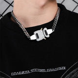 Hipster Hip-hop Thick Chain Metal Lock Necklace