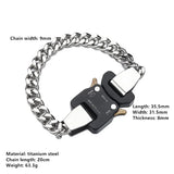 Hipster Hip-hop Thick Chain Metal Lock Necklace