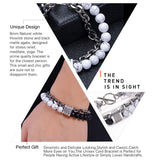 Punk Style Stone Chain Men's Bracelet