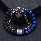 Punk Style Stone Chain Men's Bracelet