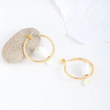 Hand-painted Enamel Parrot Bird Circle Earrings