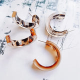 Leopard C Earring Accessories DIY Retro Resin Earring Material